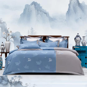 多喜爱山海经 60S贡缎长绒棉四件套 雅韵集/麒麟华图/兰草夫诸/荷鳐涟漪/云深之处/向云端hlcs