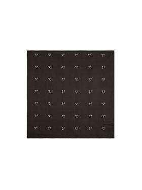 callisto咖色纯桑蚕丝口巾 STTOW016C