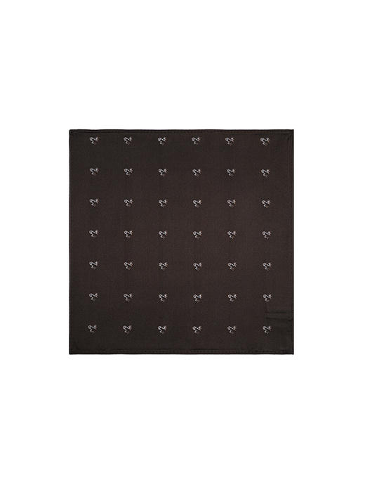 callisto咖色纯桑蚕丝口巾 STTOW016C 商品图0