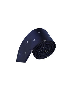 callisto蓝色真丝梭织领带 STCTE019C