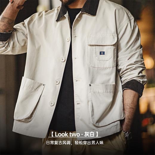 【经典"五扣三贴袋"工装蓝本】灯芯绒翻领密歇根外套 商品图5