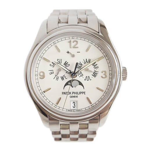 【95新正品】百达翡丽复杂功能时计系列18k白金年历动储显示自动机械机芯男款 5146/1G-001  210823NJ04 商品图0