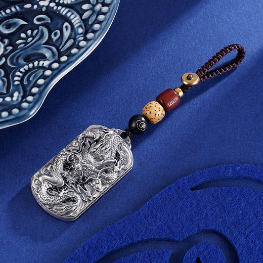 子佩集S999银【龙腾四海】钥匙扣【DZ827】纯银2402 商品图2