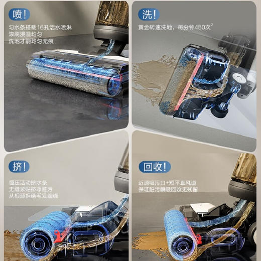 添可（TINECO）无线智能洗地机芙万Wiper Max高温全链极速干恒压活水双贴边自清洁家用吸尘吸拖扫一体机 商品图8