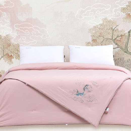多喜爱 东方巧丝纯蚕丝子母被（银阙文鳐）cs 商品图0