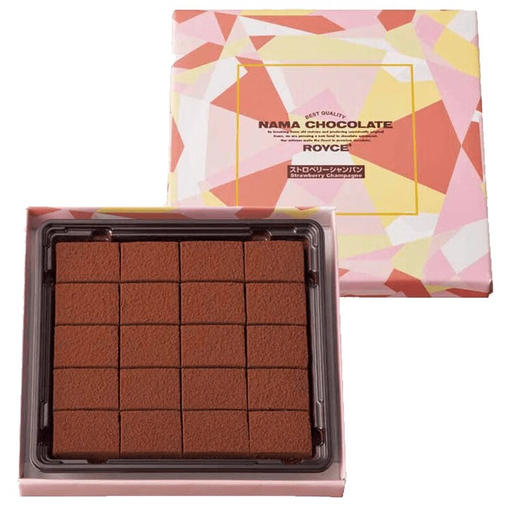 【需冷藏】ROYCE生巧克力制品草莓香槟味125g/044496 入口即化纯净丝滑 商品图0