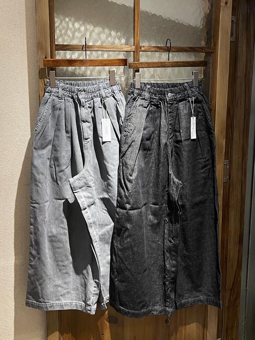 HARVESTY 炭黑阔腿裤休闲裤(灰色已售) 商品图6