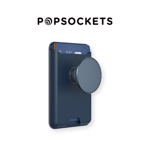 【POPWALLET卡包】鲸尾蓝 MagSafe磁吸式 植物基皮革 蓝色 商品图0