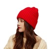 冷帽大头围粗毛线帽子女春百搭保暖宽松显脸小护耳针织帽堆堆帽潮 商品缩略图4