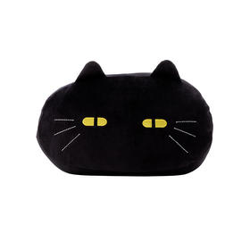 居家客厅卧室抱枕办公 舒柔质感抱枕 黑猫/灰猫