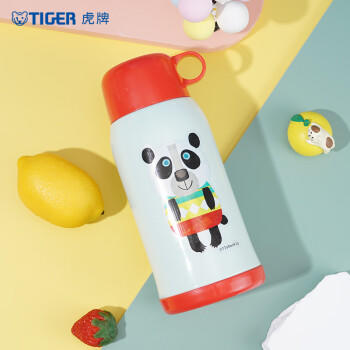虎牌（TIGER）【京东限定】大熊猫儿童保温杯学生吸管水杯一杯双盖 商品图2