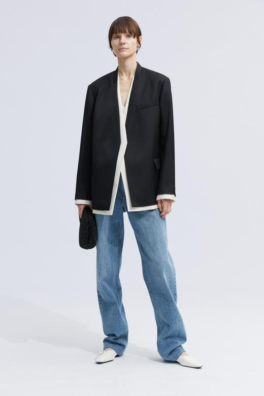 撞色边西服 商品图0