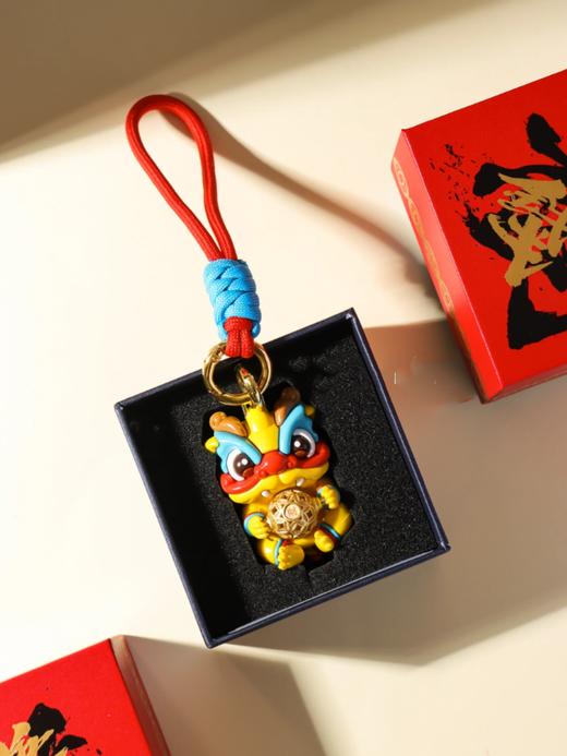 2024龙年生肖本命年转转龙轻奢中国风珐琅摆件钥匙扣挂件开门红 商品图6