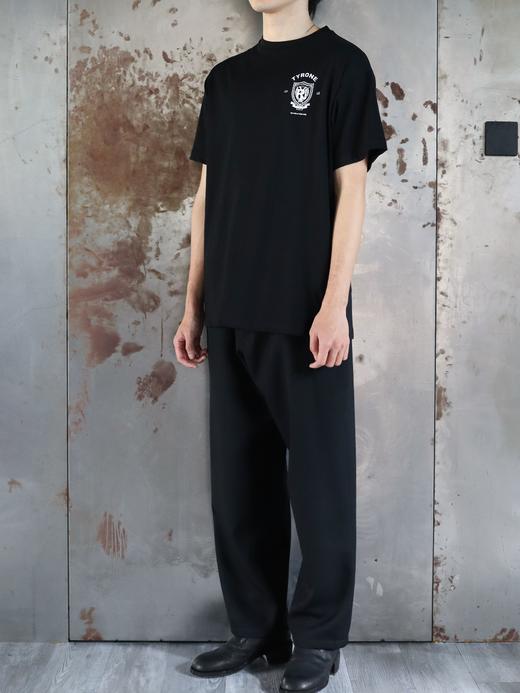 TYRONE-黑色校徽印花T恤 商品图3