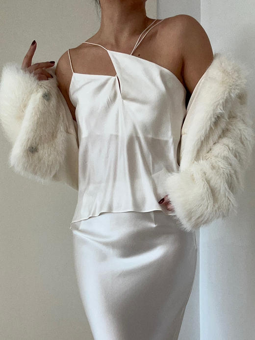 LCM｜Midnight Romance Silk Camisole [ 真丝吊带上衣 黑/白/粉 ] 【定制尺码加收10%定制费】 商品图3