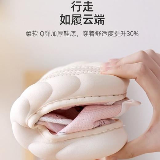 [脚肿浮肿可调节拖鞋] 月子鞋夏季薄款孕妇鞋产后室内防滑厚底包跟棉拖鞋女吸汗透气春秋 商品图2