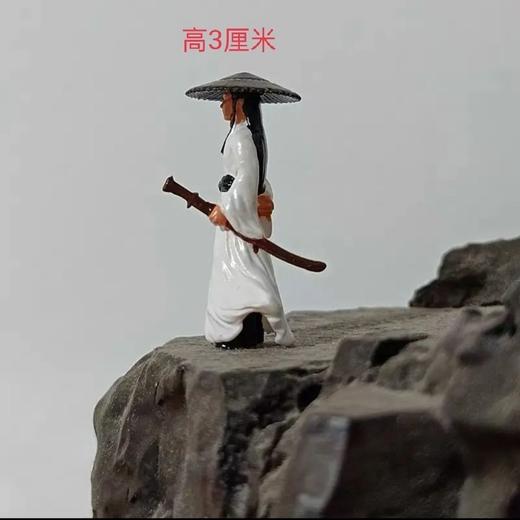 撑伞美女微景观小人古风人物摆件奇石假山盆景上水石造景装饰 商品图5