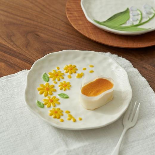 法式浮雕盘子立体餐盘雕花陶瓷ins高颜值拍照道具仪式感网红美食 商品图4