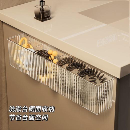 浴室置物架亚克力分格可沥水免打孔壁挂式卫生间墙上化妆品收纳盒 商品图5