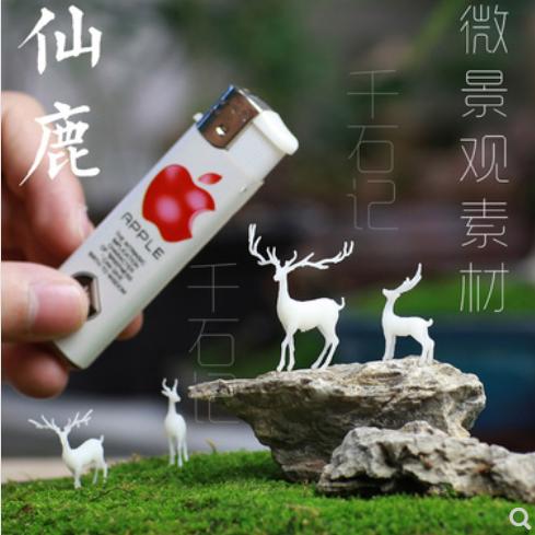 微景观装饰素材水路缸生态缸苔藓盆栽模型微缩动物鹿 商品图3