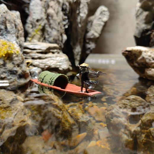 江湖故人古代侠客小摆件树脂微缩人物模型假山微景观盆景摆设小人 商品图1