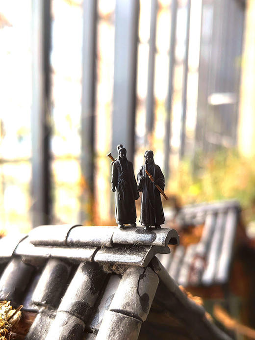 江湖故人古代侠客小摆件树脂微缩人物模型假山微景观盆景摆设小人 商品图9