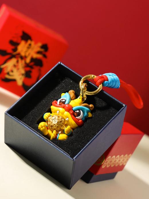 2024龙年生肖本命年转转龙轻奢中国风珐琅摆件钥匙扣挂件开门红 商品图8