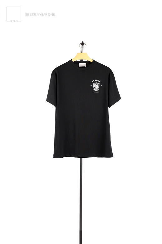 TYRONE-黑色校徽印花T恤 商品图4