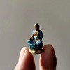药师佛财神纯铜彩绘假山微距摄影配饰小摆件迷你佛像小观音菩萨像 商品缩略图8