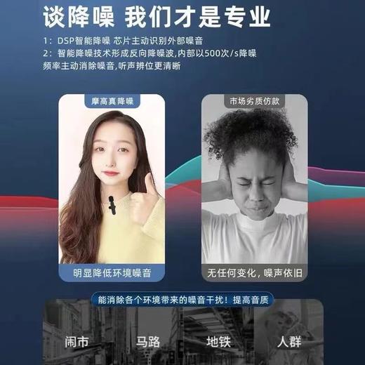 无线领夹式麦克风一拖二直播录音苹果安卓专用户外拍摄收音麦话筒 商品图7