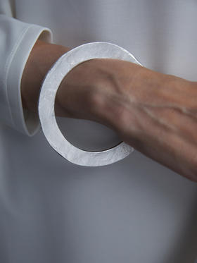 ABOAB｜WHOLE Bangle [ 手镯  银 ]【SCULPTING】