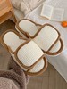 [脚肿浮肿可调节拖鞋] 一字棉拖鞋创意时尚魔术贴女秋冬室内家用简约纯色保暖月子鞋ins 商品缩略图2