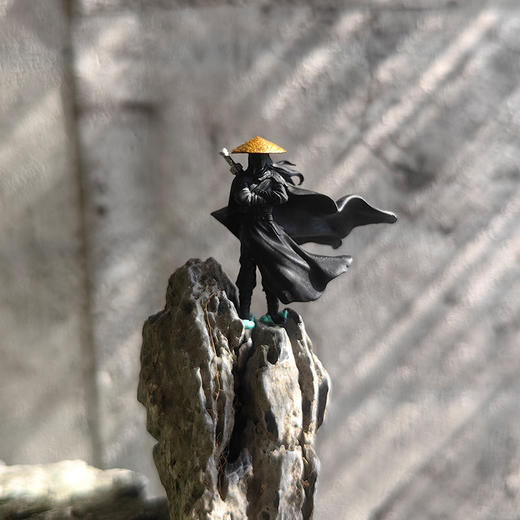 江湖故人古代侠客小摆件树脂微缩人物模型假山微景观盆景摆设小人 商品图7