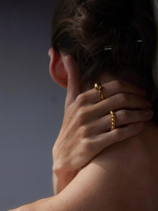 ABOAB｜BALL ON BALL Ring [ 开口戒指 金 / 银 ]【SCULPTING】 商品图1