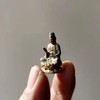药师佛财神纯铜彩绘假山微距摄影配饰小摆件迷你佛像小观音菩萨像 商品缩略图9