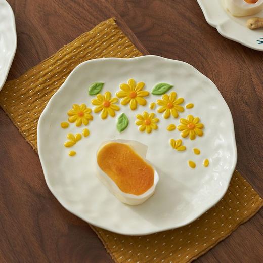 法式浮雕盘子立体餐盘雕花陶瓷ins高颜值拍照道具仪式感网红美食 商品图8