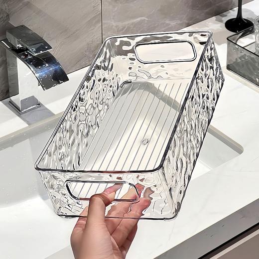 桌面收纳盒亚克力透明化妆品收纳千鸟格学生梳妆台整理杂物置物架 商品图4