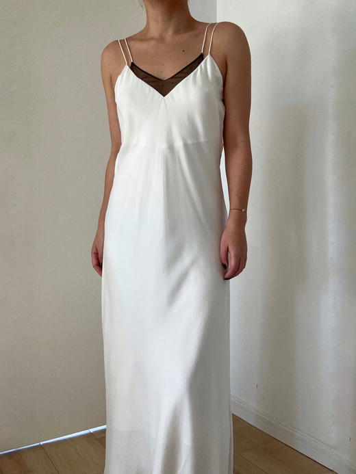 LCM｜Midnight Tulip Dress [ 细带真丝长裙 ] 【定制尺码加收10%定制费】 商品图0