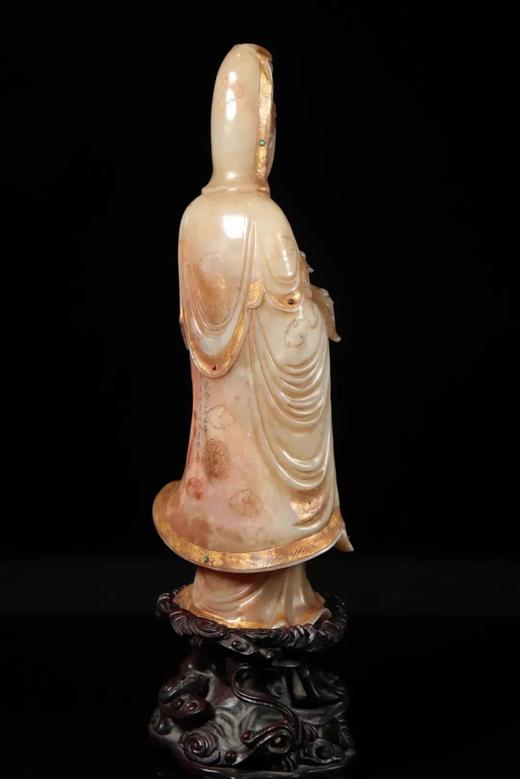 寿山將軍洞芙蓉石观音立像， 顺丰包邮 商品图6
