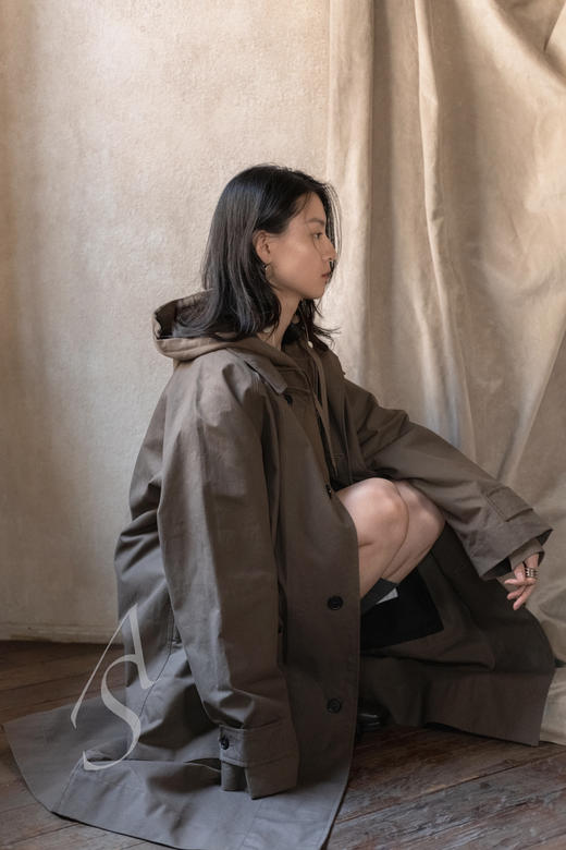 MHL 男士橄榄色连帽训练夹克 商品图1