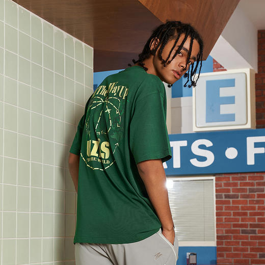 有志者UZIS美式休闲运动T恤男夏季宽松透气篮球训练圆领短袖【航线】 商品图1