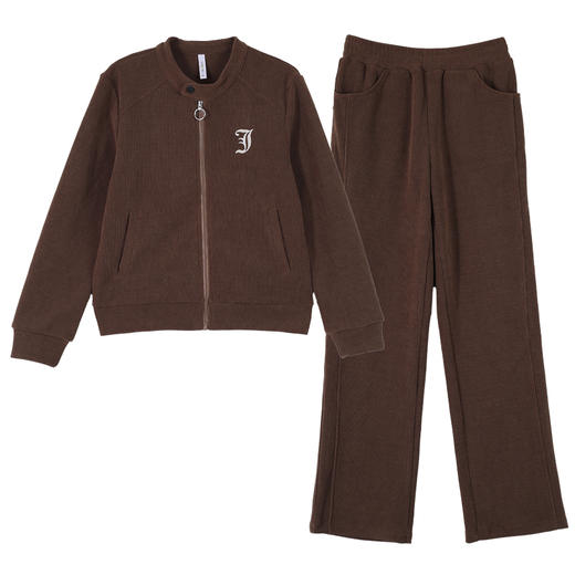 S-P63-6012妈妈春装气质宽松大码外套洋气2024新款中老年运动套装女春秋整套 商品图4