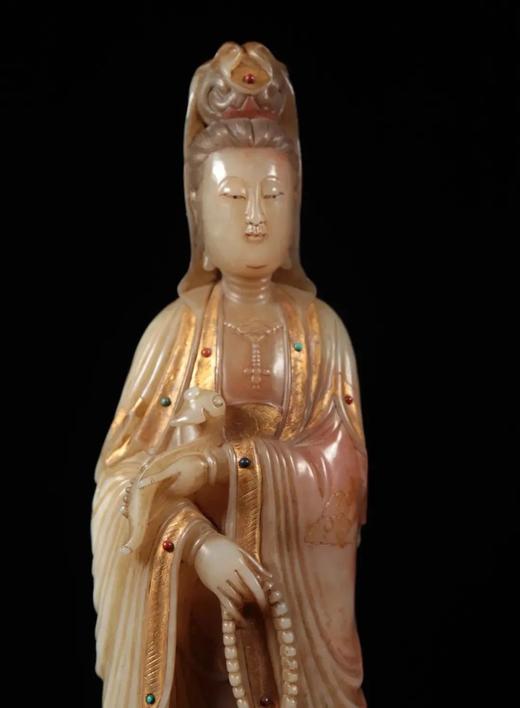 寿山將軍洞芙蓉石观音立像， 顺丰包邮 商品图12