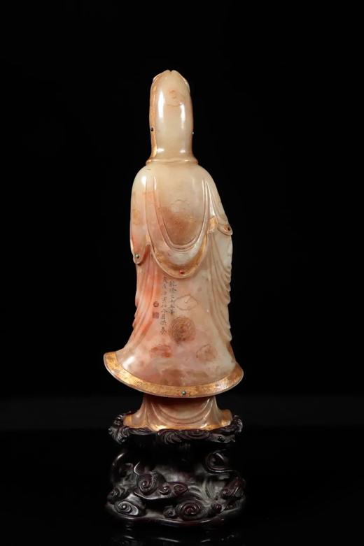寿山將軍洞芙蓉石观音立像， 顺丰包邮 商品图5
