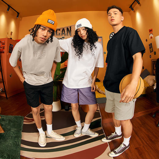 有志者UZIS针织纯棉运动T恤男夏季休闲宽松透气纯色圆领短袖【光战】 商品图4