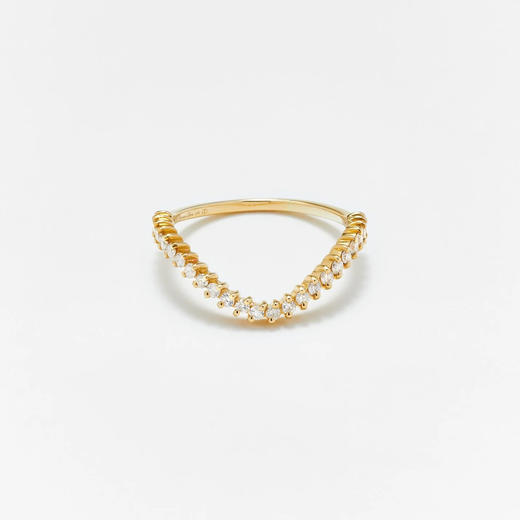 订购10周到｜Yvonne Leon-POIRE VAGUE-9K黄金 梨形钻石 女士 组合 戒指［法国设计师］ 商品图4