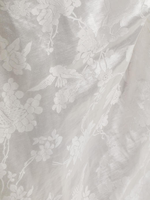 盛唐牡丹 |通勤小盘扣真丝提花半裙 商品图6