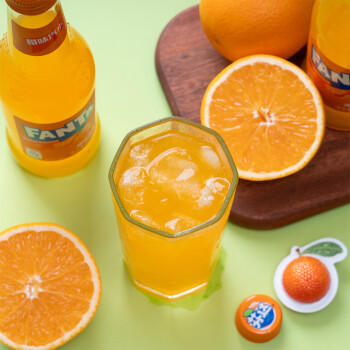 可口可乐（Coca-Cola）芬达经典橙味汽水玻璃瓶碳酸饮料275ml*12 新老包装随机发货 商品图1