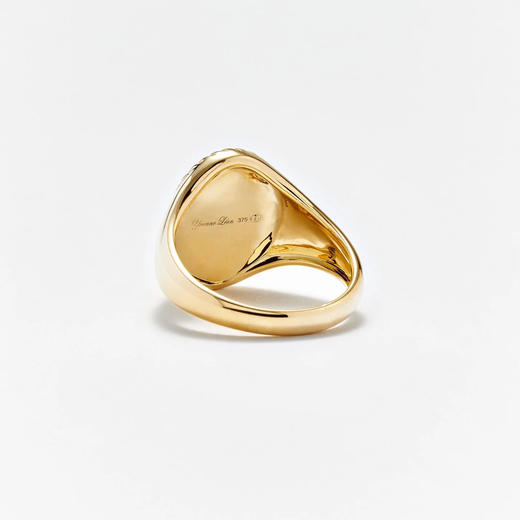 订购10周到｜Yvonne Leon-OVALE-9K黄金 钻石 男士 印章 戒指［法国设计师］ 商品图2