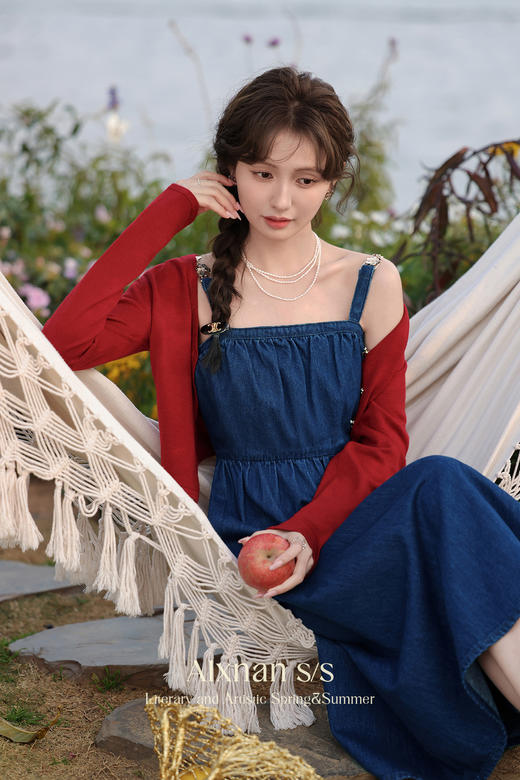 【65折秒杀】鹿向南《西部情书》早春复古连衣裙L33672 商品图5